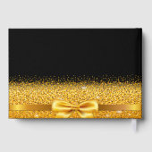 100e verjaardag Zwarte gouden boog Gastenboek (Achterkant)