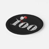 100e verjaardagsballonnen papieren bordje (Gekanteld)