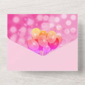 100e Verjaardagsfeest Glam Sparkle Glitz Pink All In One Uitnodiging (Achterkant)