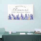 100e verjaardagsfeest juli Geboorte Bloem Welkom Spandoek (Beurs)