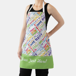 100e verjaardagsfeestje gepersonaliseerde geschenk schort