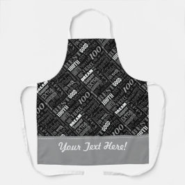 100e verjaardagsfeestje gepersonaliseerde geschenk schort