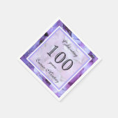 100e verjaardagsfeestje papieren servetten (Hoek)