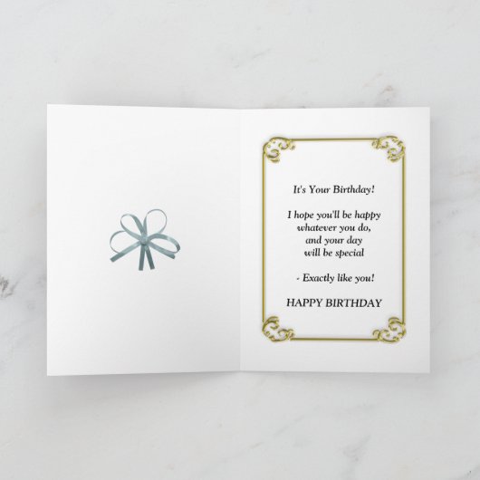 100e verjaardagskaart met bloemen kaart (Binnen)