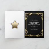 100e verjaardagskaart met goud en bubbels kaart (Binnen)