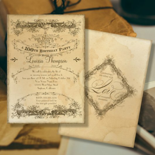  100e verjaardagskertijd thee gewonnen kaart