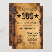 100e Westerne uitnodiging ter gelegenheid van de g (Voorkant / Achterkant)