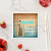 100e  zangeraplepel van Birthday Napkins Servet (Insitu)