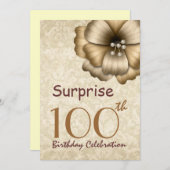 100e ZUIVERE goudbloem Kaart (Voorkant / Achterkant)