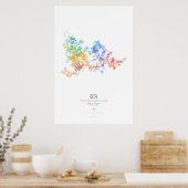 100k cijfers van de constante van Apéry (licht) Poster (Keuken)