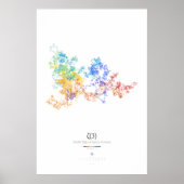 100k cijfers van de constante van Apéry (licht) Poster (Voorkant)