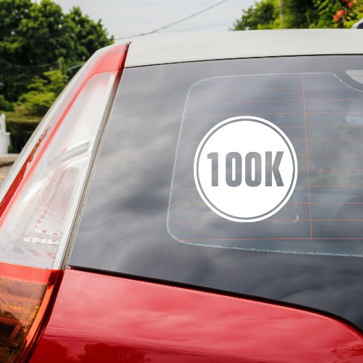 100K Circle Full Marathon Ultramarathon Raamsticker