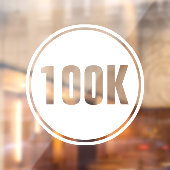 100K Circle Full Marathon Ultramarathon Raamsticker (Vel 2)