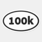 100k ovale sticker (Voorkant)