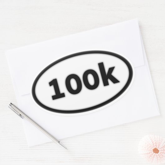 100k ovale sticker (Envelop)