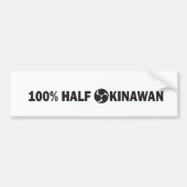 100PercentHalfOkinawan.pdf Bumpersticker (Voorkant)