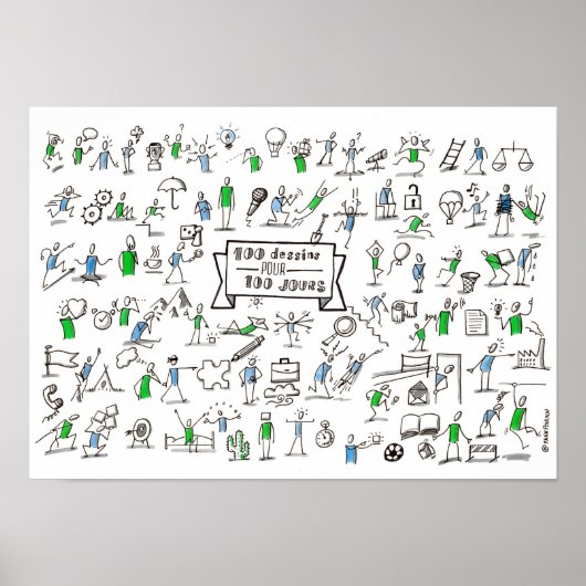 100Pictos Poster (Voorkant)