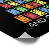 100ste Dag 100 Dagen Schoolkrijtjes Tally Poster (Hoek)