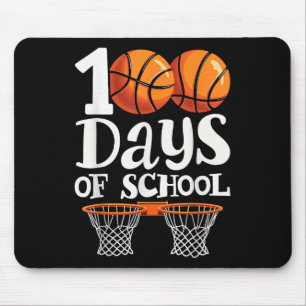 100ste dag basketbal Kinder jongen 100ste dag Muismat