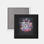 100ste dag Graffiti Graffiti 100 dagen voltooid Magneet (Voorkant / Achterkant)