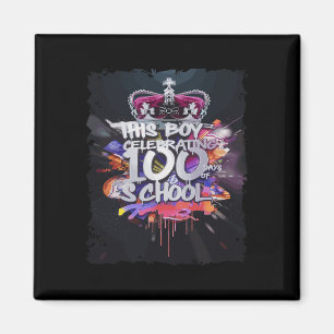 100ste dag Graffiti Graffiti 100 dagen voltooid Magneet