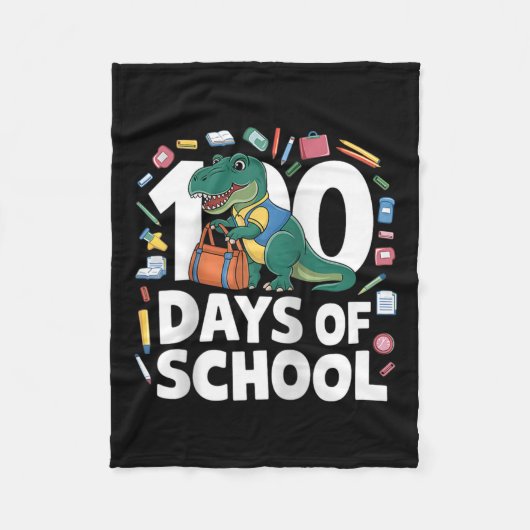 100ste dag Grappige Outfit Leraar & Student 10 Fleece Deken (Voorkant)