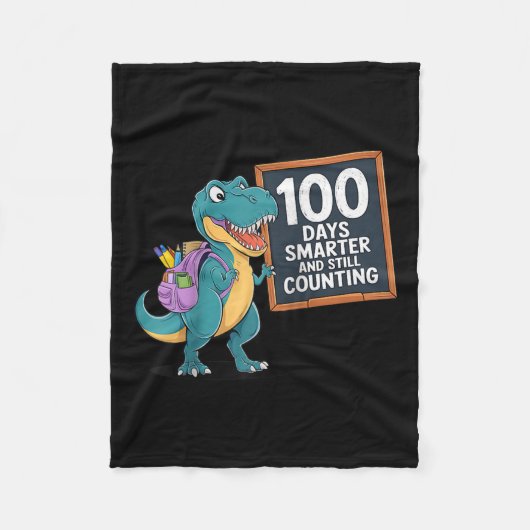 100ste dag Grappige Outfit Leraar &amp; Student 10 Fleece Deken (Voorkant)