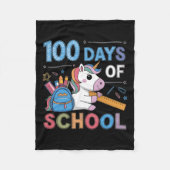 100ste dag Grappige Outfit Leraar & Student 10 Fleece Deken (Voorkant)