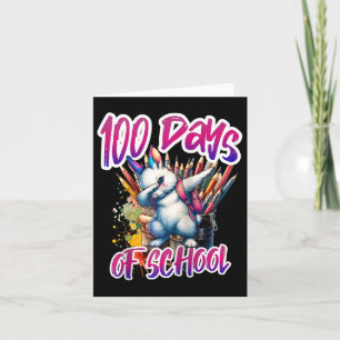 100ste dag Grappige Outfit Leraar &amp; Student 10 Kaart