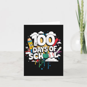 100ste dag Grappige Outfit Leraar &amp; Student 10 Kaart