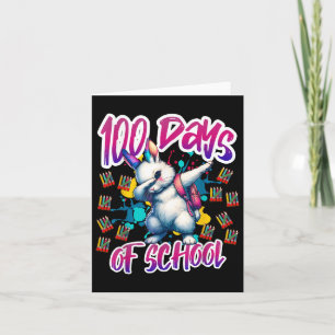 100ste dag Grappige Outfit Leraar &amp; Student 10 Kaart