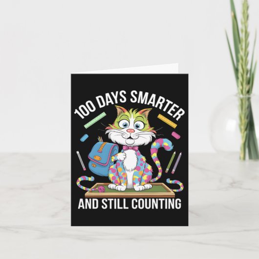 100ste dag Grappige Outfit Leraar & Student 10 Kaart (Voorkant)