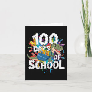 100ste dag Grappige Outfit Leraar &amp; Student 10 Kaart
