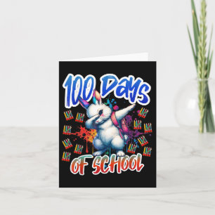 100ste dag Grappige Outfit Leraar &amp; Student 10 Kaart