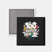 100ste dag Grappige Outfit Leraar & Student 10 Magneet (Voorkant / Achterkant)