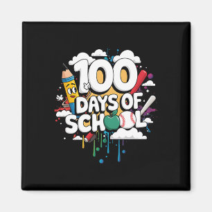 100ste dag Grappige Outfit Leraar & Student 10 Magneet