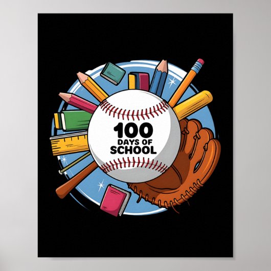 100ste dag Grappige Outfit Leraar & Student 10 Poster (Voorkant)