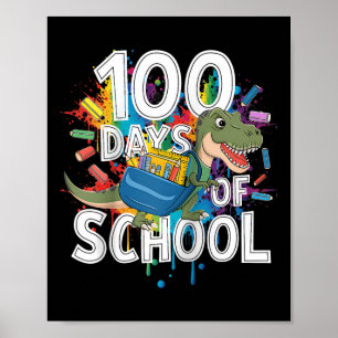 100ste dag Grappige Outfit Leraar & Student 10 Poster