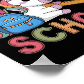 100ste dag Grappige Outfit Leraar &amp; Student 10 Poster (Hoek)
