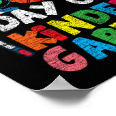 100ste dag Kinder Garten Schattige 100 dagen schoo Poster (Hoek)