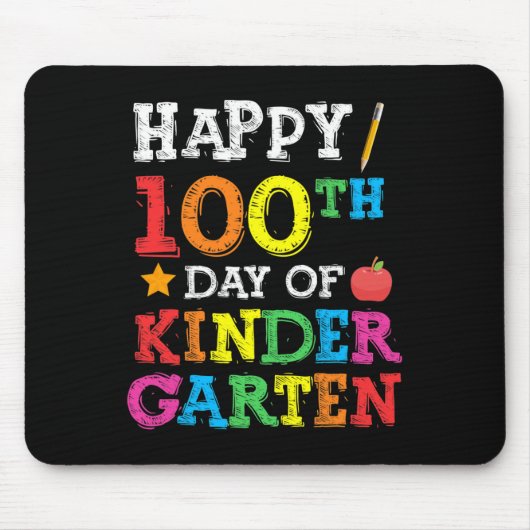 100ste dag kleuterschool, 100ste schooldag muismat (Voorkant)