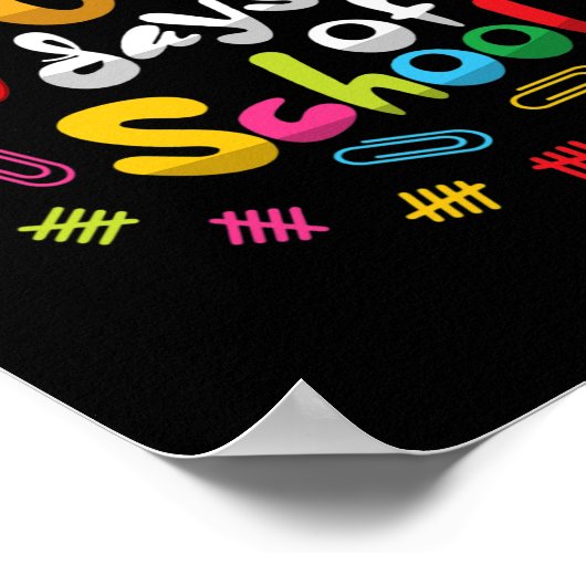 100ste dag leerkrachten 100 Da Poster (Hoek)