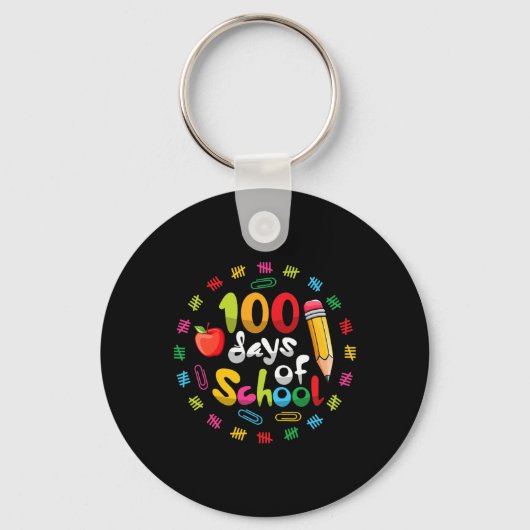 100ste dag leerkrachten 100 Da Sleutelhanger (Voorkant)