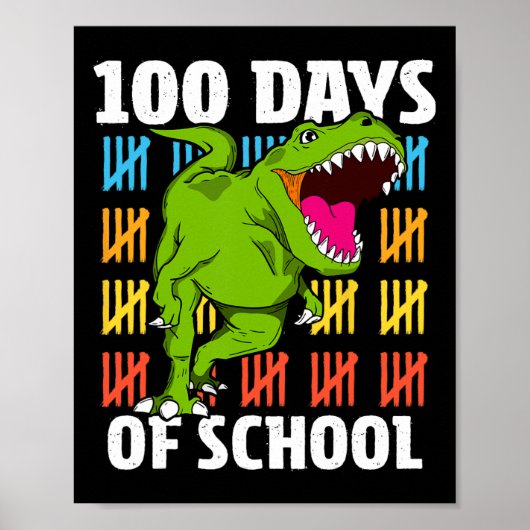 100ste Dag School 100ste Dag Leraar Jongens Kinder Poster (Voorkant)