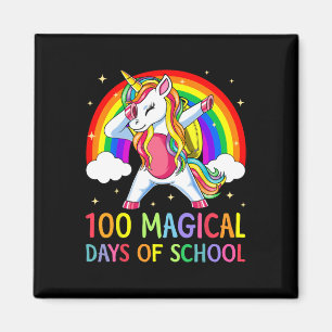 100ste dag school Unicorn 100 magische dagen Magneet