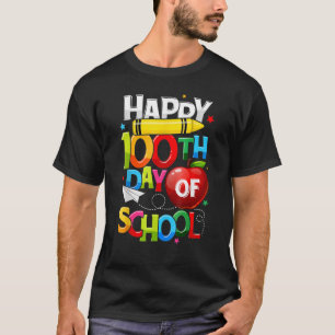 100ste dag schoolleraar regenboog 100 dagen t-shirt