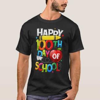 100ste dag schoolleraar regenboog 100 dagen t-shirt