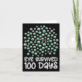 100ste dag schoolmonster Googly Eye overleefde 10 Kaart (Voorkant)