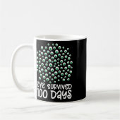 100ste dag schoolmonster Googly Eye overleefde 10 Koffiemok (Links)