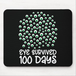 100ste dag schoolmonster Googly Eye overleefde 10 Muismat